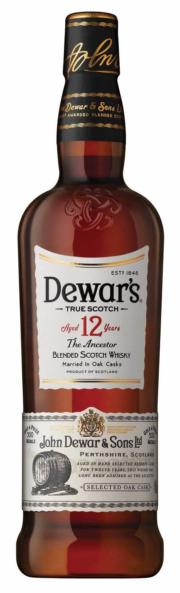 Dewar's 12 Year Old Blended Scotch Whisky (750ml) [WA 94, #4