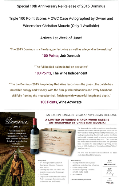 3x 100pts Dominus '15 Autographed 10th Anni Re-Release "Flawless, Perfect Legend"