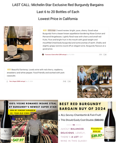 Burgundy Inflation Forgot: Last Call 4x Michelin-Star Exclusives
