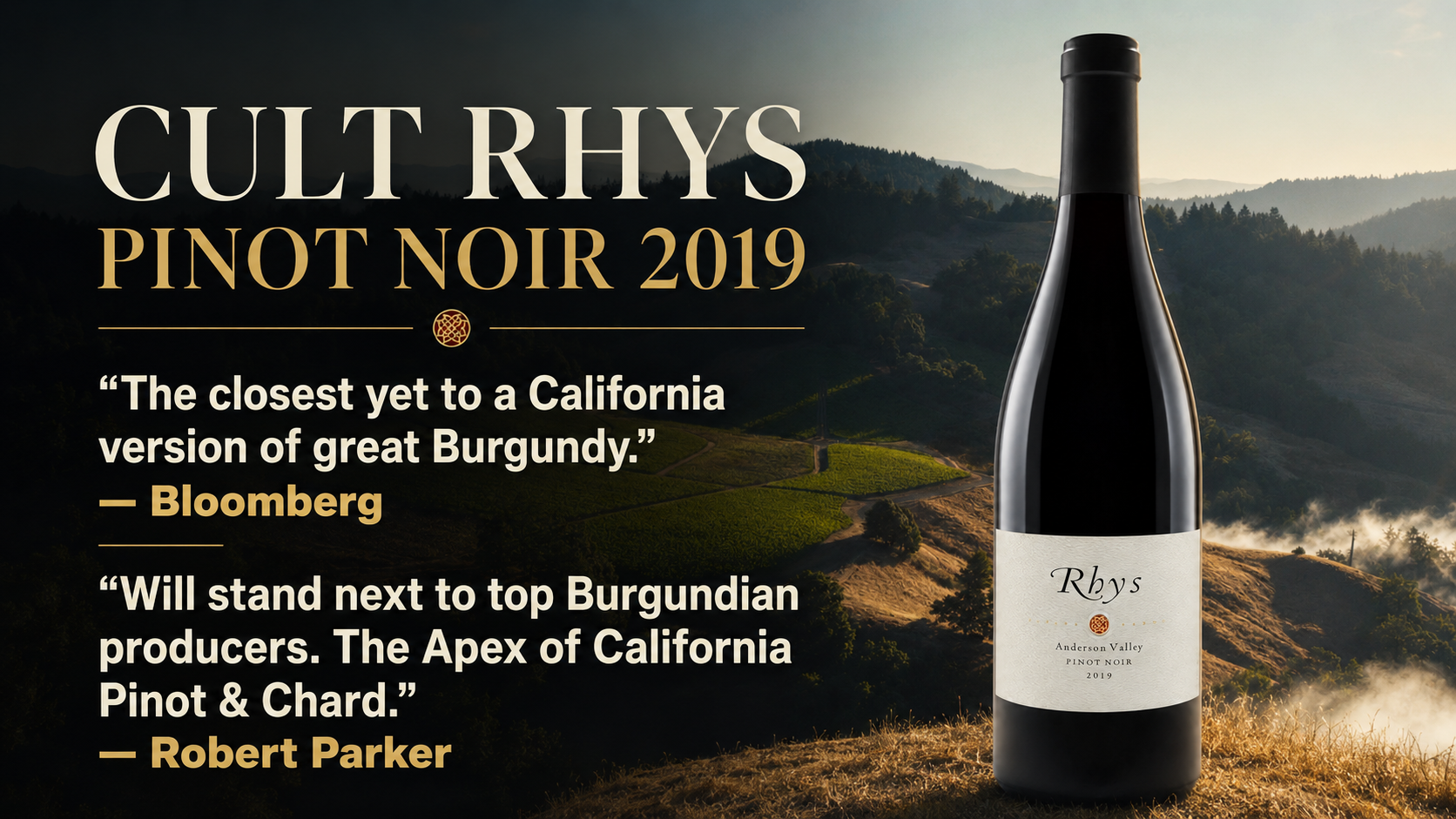 Rhys Vineyards Anderson Valley Pinot Noir email hero