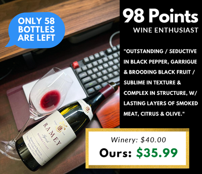 98pt Ramey $36 Sonoma 'Silk' (Cote-Rotie Taste-Alike)