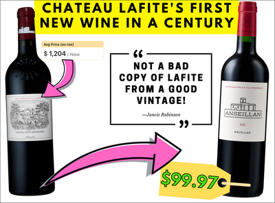 "Chateau LAFITE Copy" 1st time in a CENTURY! Their $99.97 Profound 3rd Label