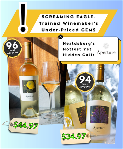 96pt Cult White Bargains by Screaming Eagle & Hourglass-Trained Winemaker
