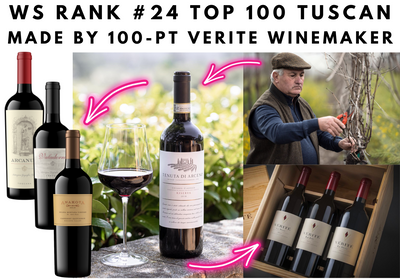 WS #24 Top 100 Tuscan by 17x 100pt Verite Winemaker