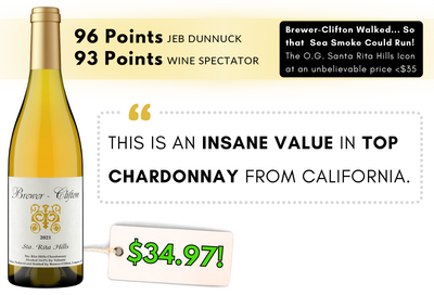 96pt Sub-$35 ⚠️ "Insane Value in Top Chardonnay" Brewer-Clifton