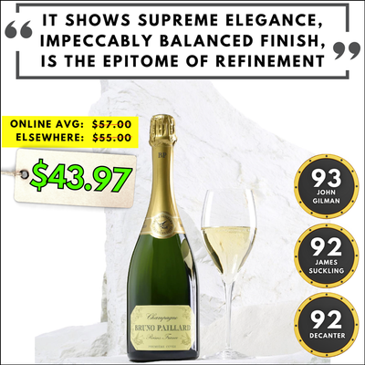 "Epitome of Refinement" $43 Champagne Bruno Paillard Last Call