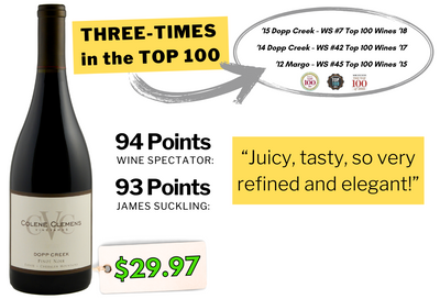 94pt⬇︎$30 Profound Pinot's 4th TOP 100? Colene Clemens