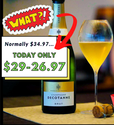 Real Champagne. $26.97 btl (6+) Bollinger Taste-alike.