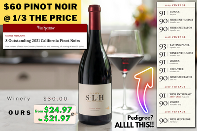 Sub-$25 Pinot = $60+ Doctor's Vineyard: Hahn SLH