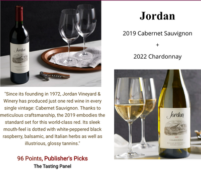 96pt Jordan Cab & Chard "Meticulous, World-Class" Supreme Elegance!