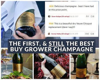 $34-$39 Champagne Grower Icon J. Lassalle "Utterly Delicious"