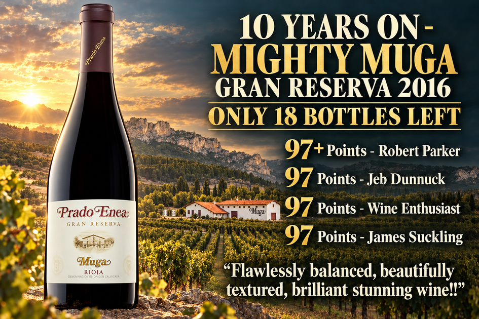 Muga Prado Enea Gran Reserva 2016: four critics at 97, and the last bottles of the vintage.