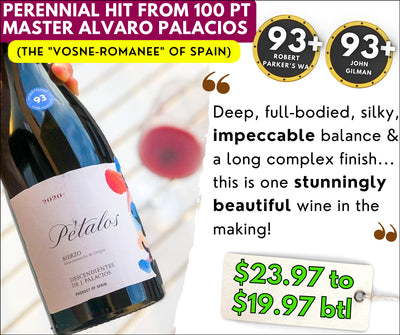 Spain's "Vosne Romanee" < $24 by 100pt Master Palacios: Petalos