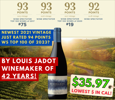 WS94 Pinot $35 by 42-YR Burgundy Veteran - 3rd Time Top 100?