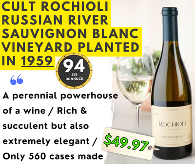 Cult Rochioli RRV "Pure Class, Stunning Silk" Only 12 btls!