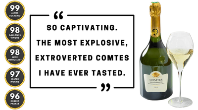 JS99, VM98, WE98 🍾 Taittinger "Topples '08, Most Explosive Vtg EVER"