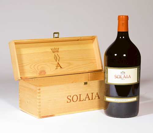 Solaia 2018 3.0 liter bottle with a wooden case