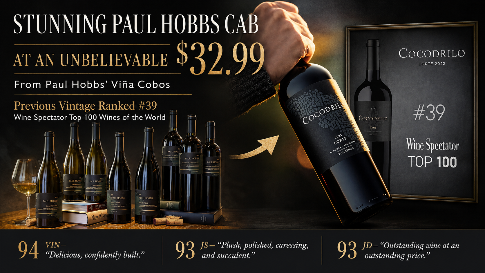 Vina Cobos by Paul Hobbs Cocodrilo Corte 2023