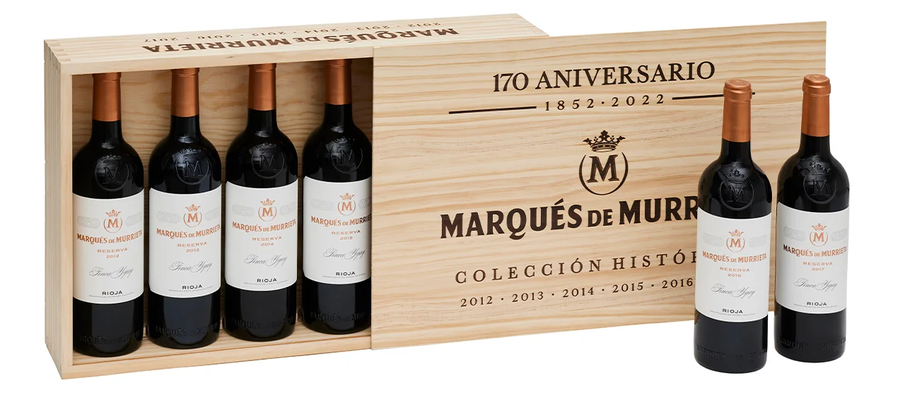 Marques de Murrieta 170th Anniversary Historical Collection six bottle set