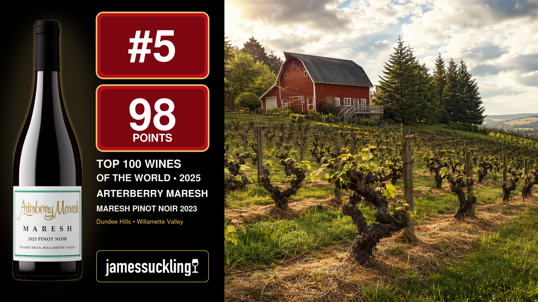 Arterberry Maresh Old Vines Pinot Noir with critic scores