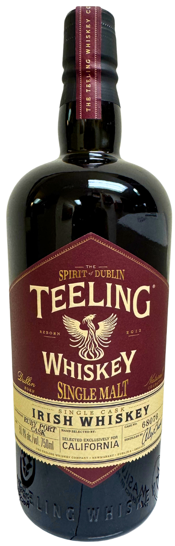 Teeling Ruby Port Single Cask Single Malt Irish Whiskey Artisan W&S