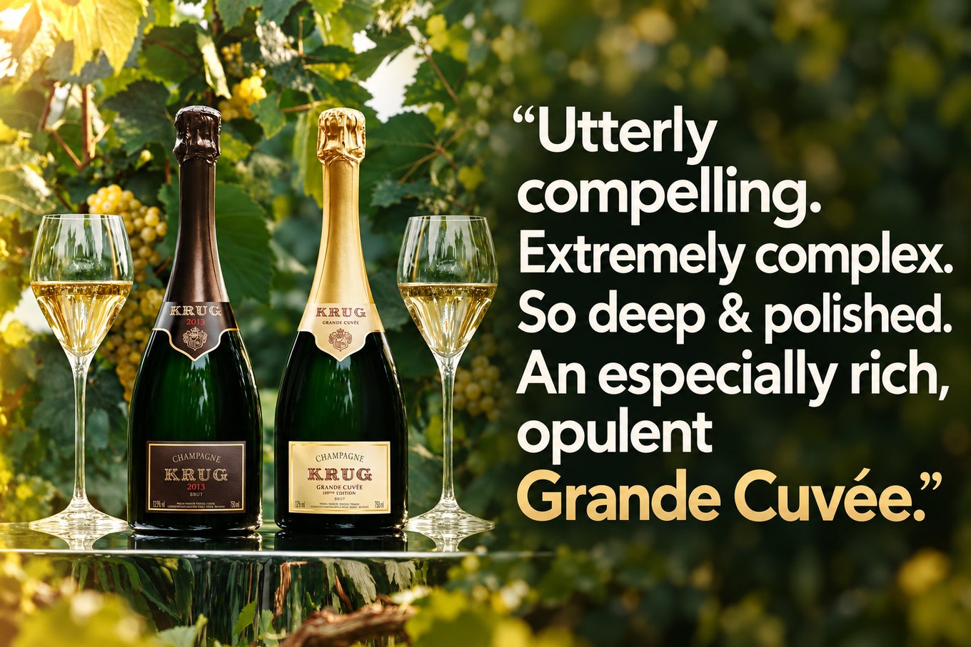Krug Grande Cuvee 173eme Edition: utterly compelling, extremely complex, so deep and polished, an especially rich, opulent Grande Cuvee