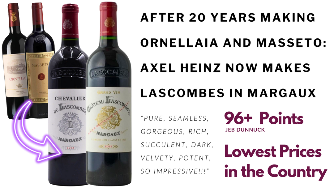 Chateau Lascombes Margaux Grand Cru 2022 (Bordeaux, France) - [RV