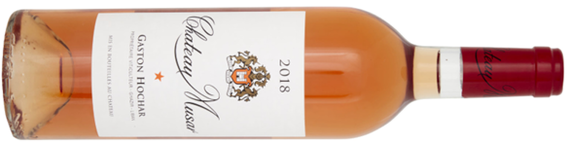 Chateau Musar Rose 2018 bottle from the Bekaa Valley, Lebanon