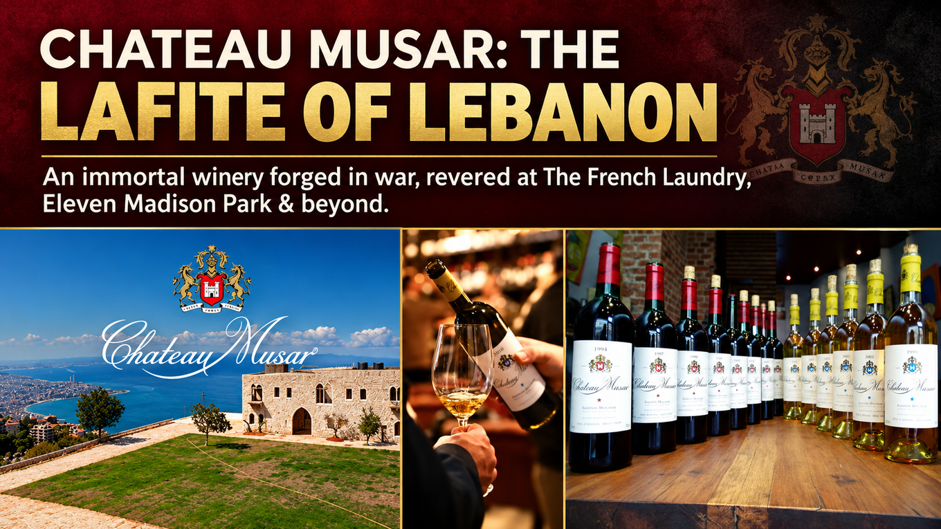 Chateau Musar: The Lafite of Lebanon. An immortal winery forged in war, revered at The French Laundry, Eleven Madison Park and beyond
