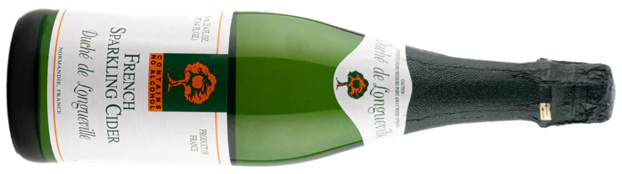 Duche de Longueville French sparkling cider bottle from Normandy