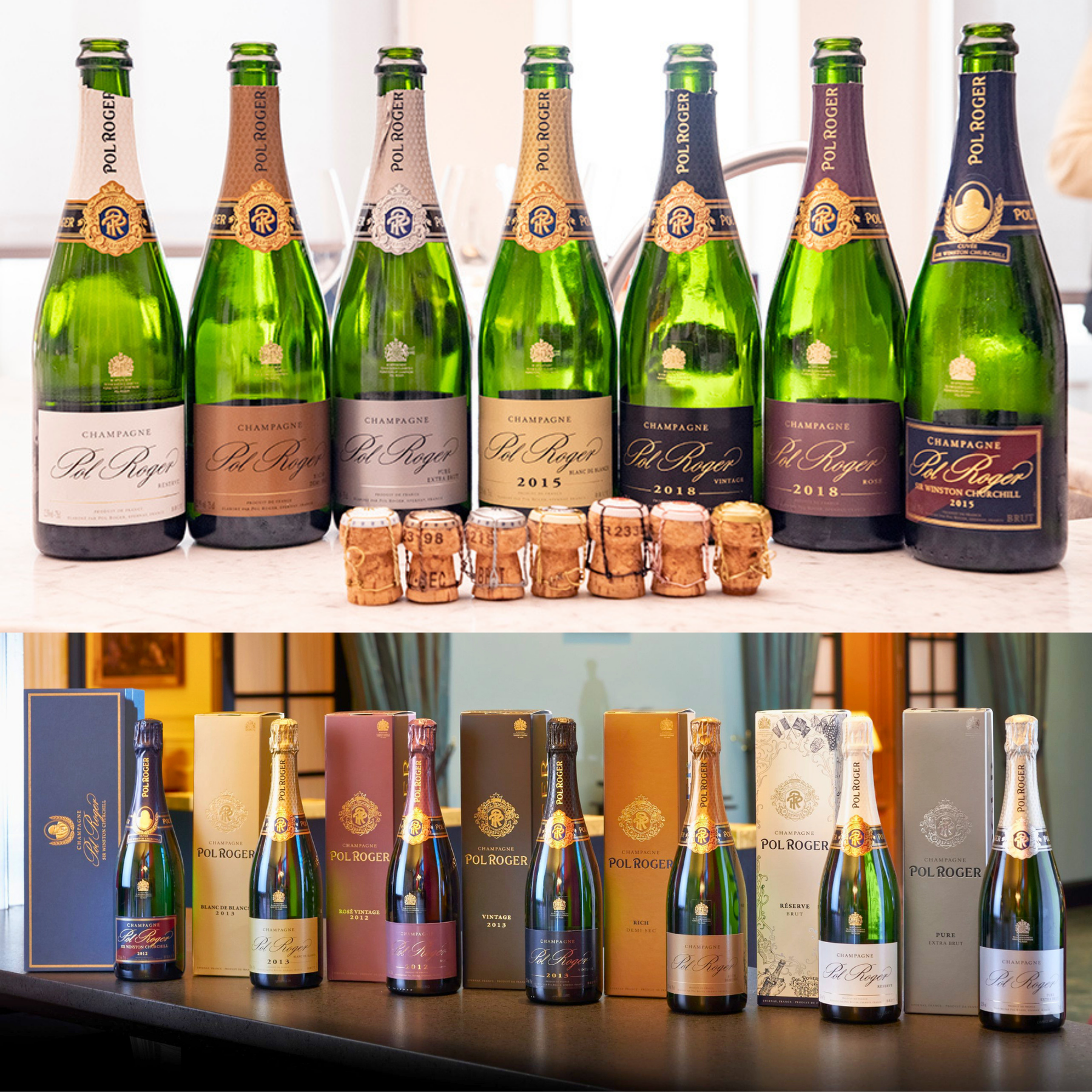 The Pol Roger Collection — The Royal Champagne — Royal Warrant Since 1877