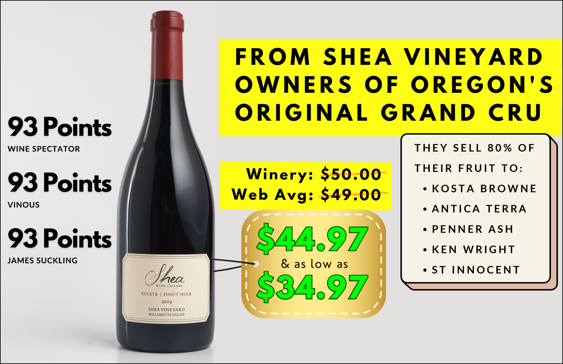 + Shea Grand Cru Pinot 💥 98pt RAEN Reload .97 