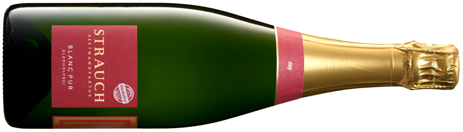 Strauch Blanc Pur Riesling Sekt alcohol-free bottle from Germany