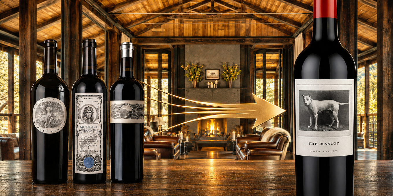 Harlan Estate, BOND and Promontory, and The Mascot made from their younger vines