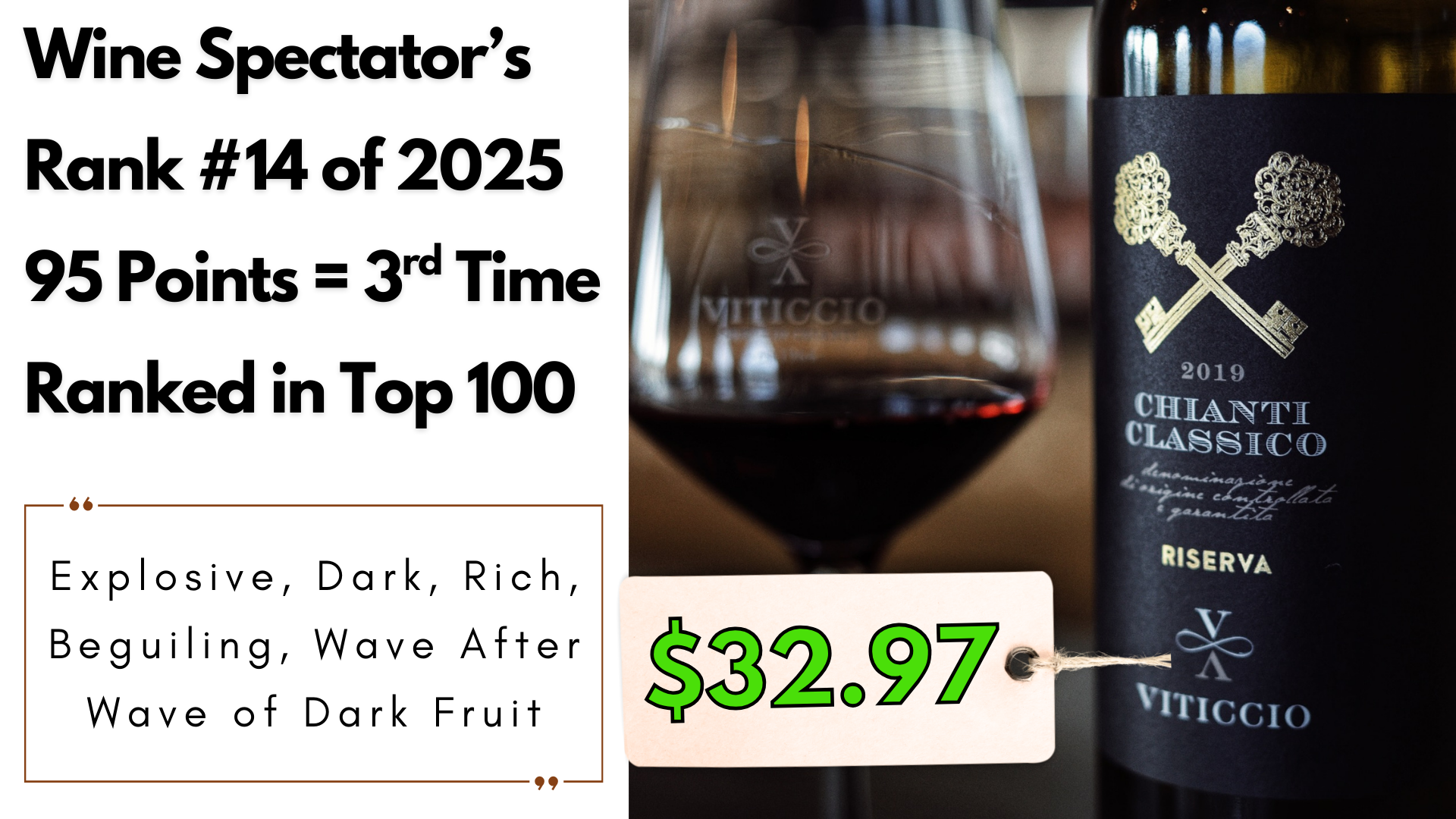 2019 Viticcio Chianti Classico Riserva — Wine Spectator #14 Top 100